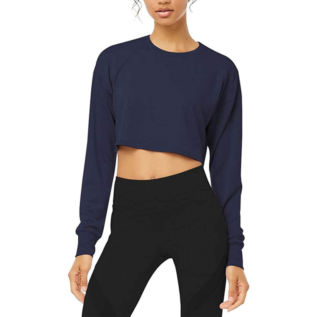 Women's Crop Tops Workout Athletic Shirt
