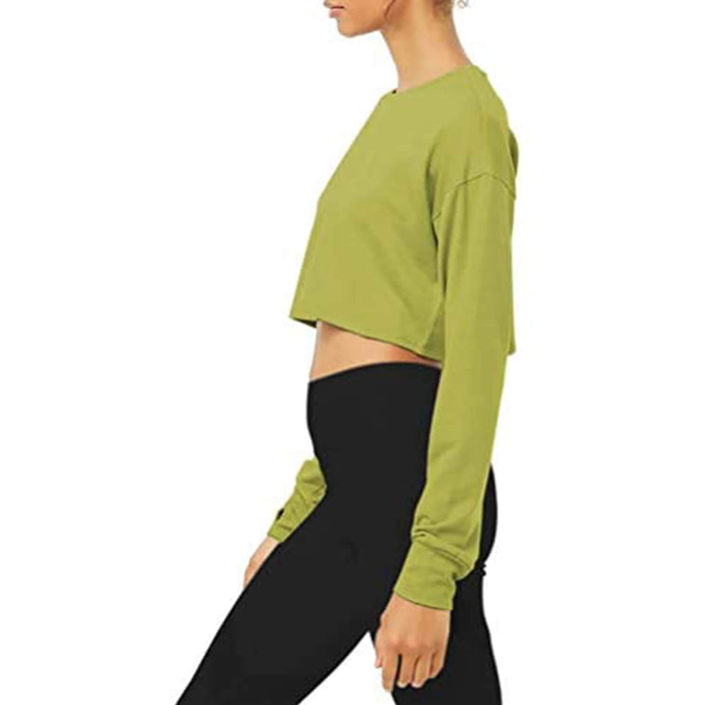 Women's Crop Tops Workout Athletic Shirt