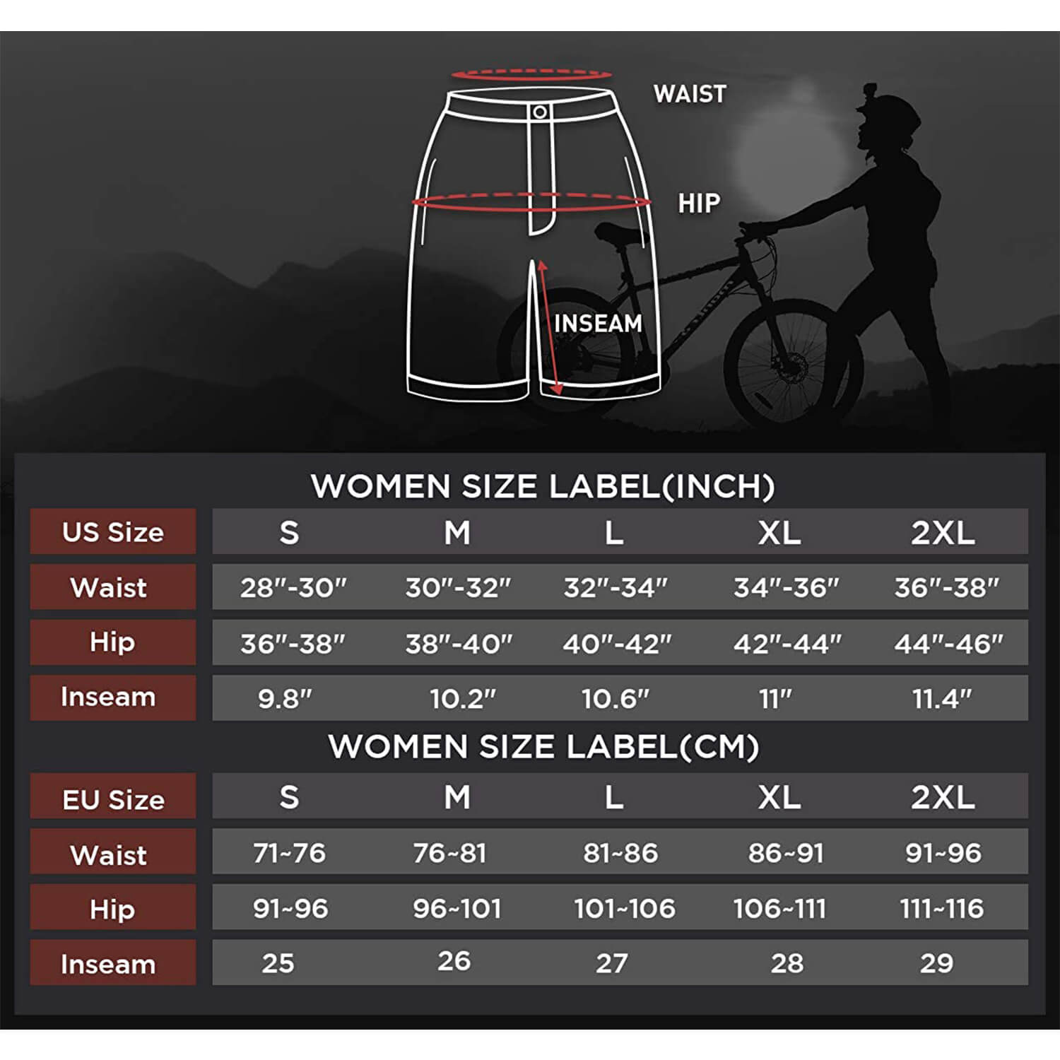 Women Sun Protection MTB Shorts