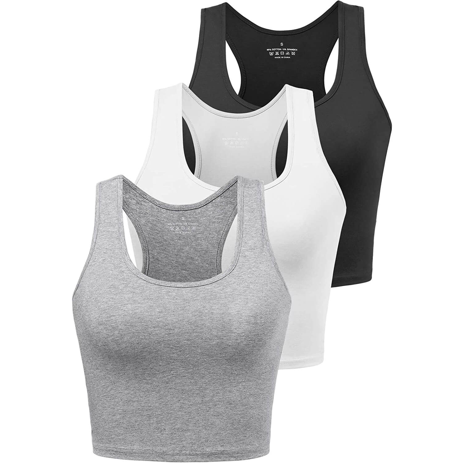 Women's Sports Crop Tank Tops Sleeveless Shirt