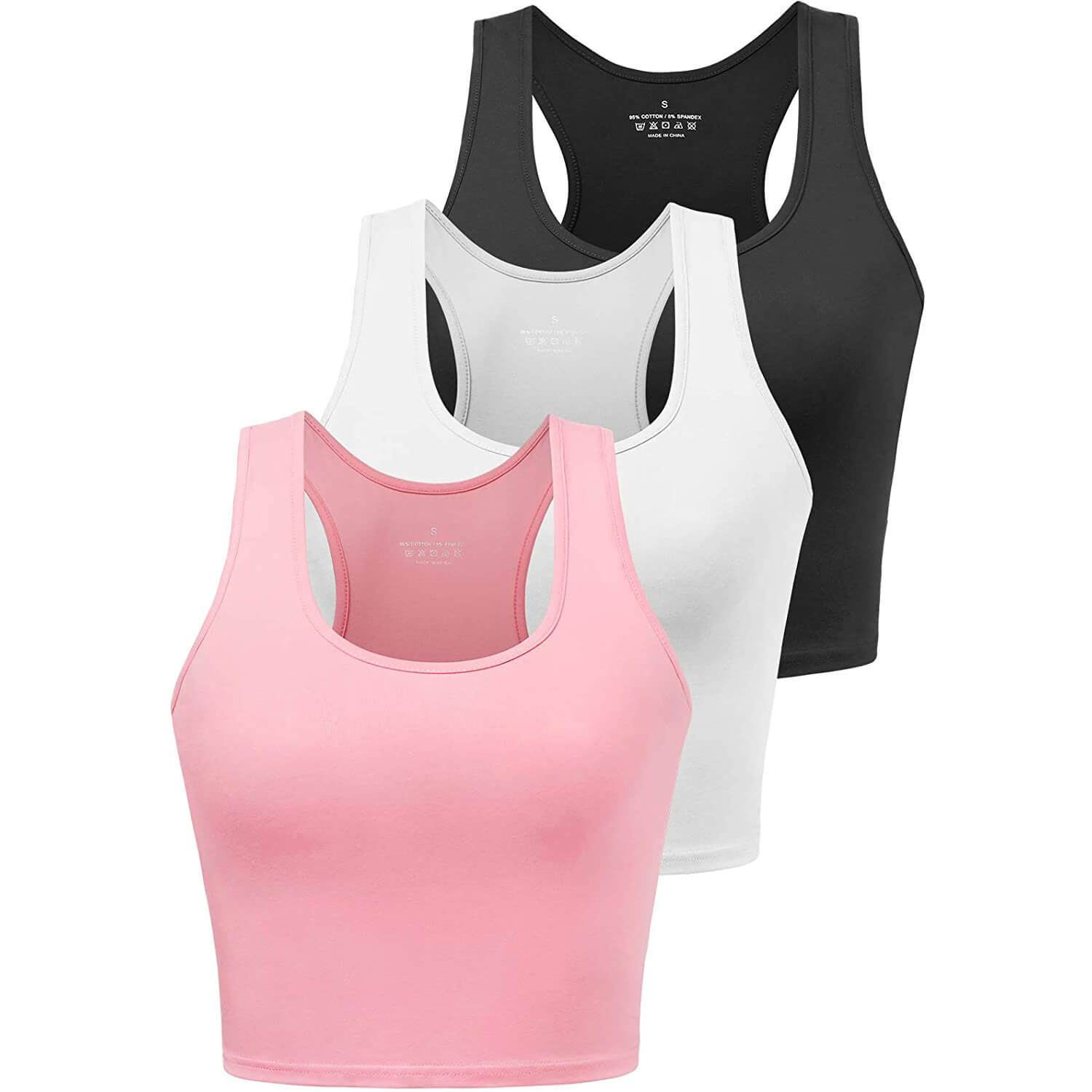 Women's Sports Crop Tank Tops Sleeveless Shirt