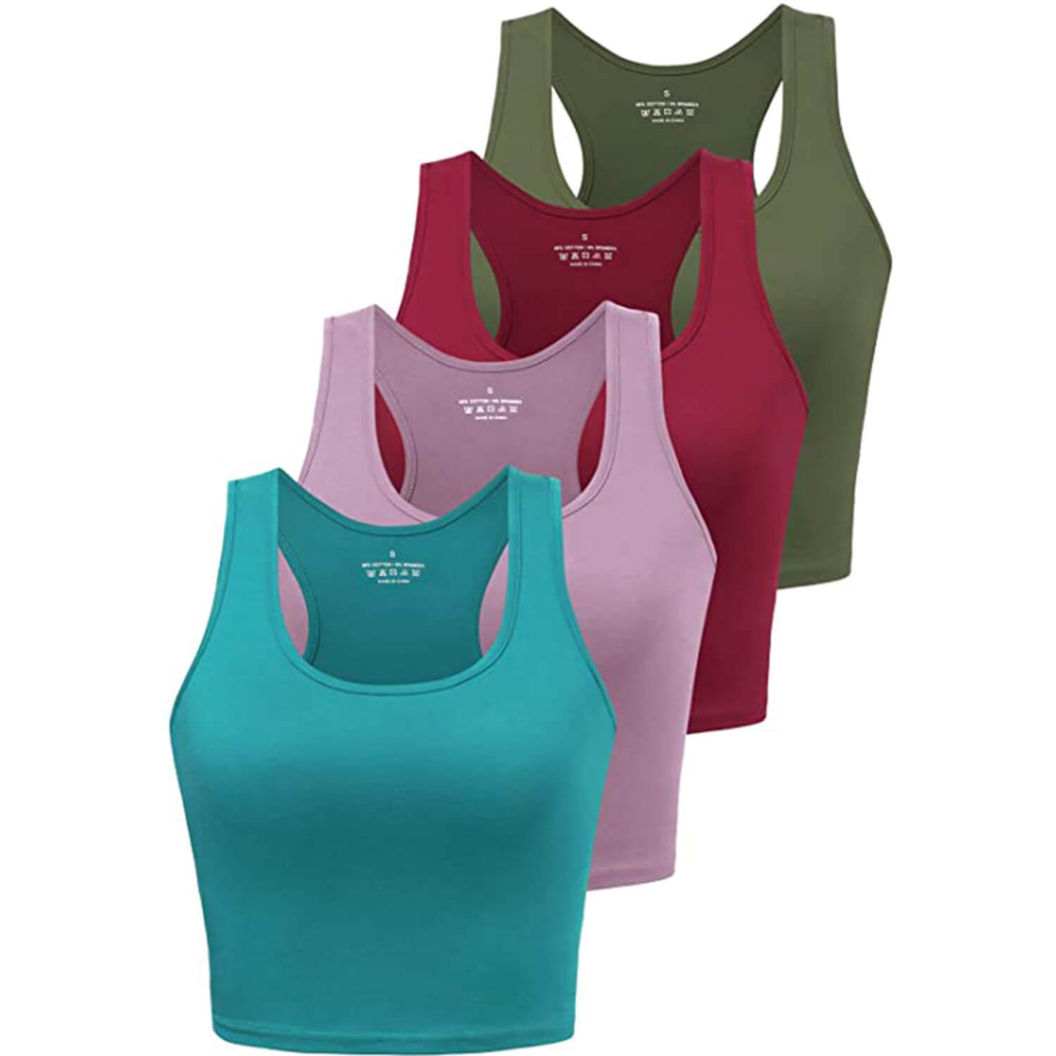 Women's Sports Crop Tank Tops Sleeveless Shirt